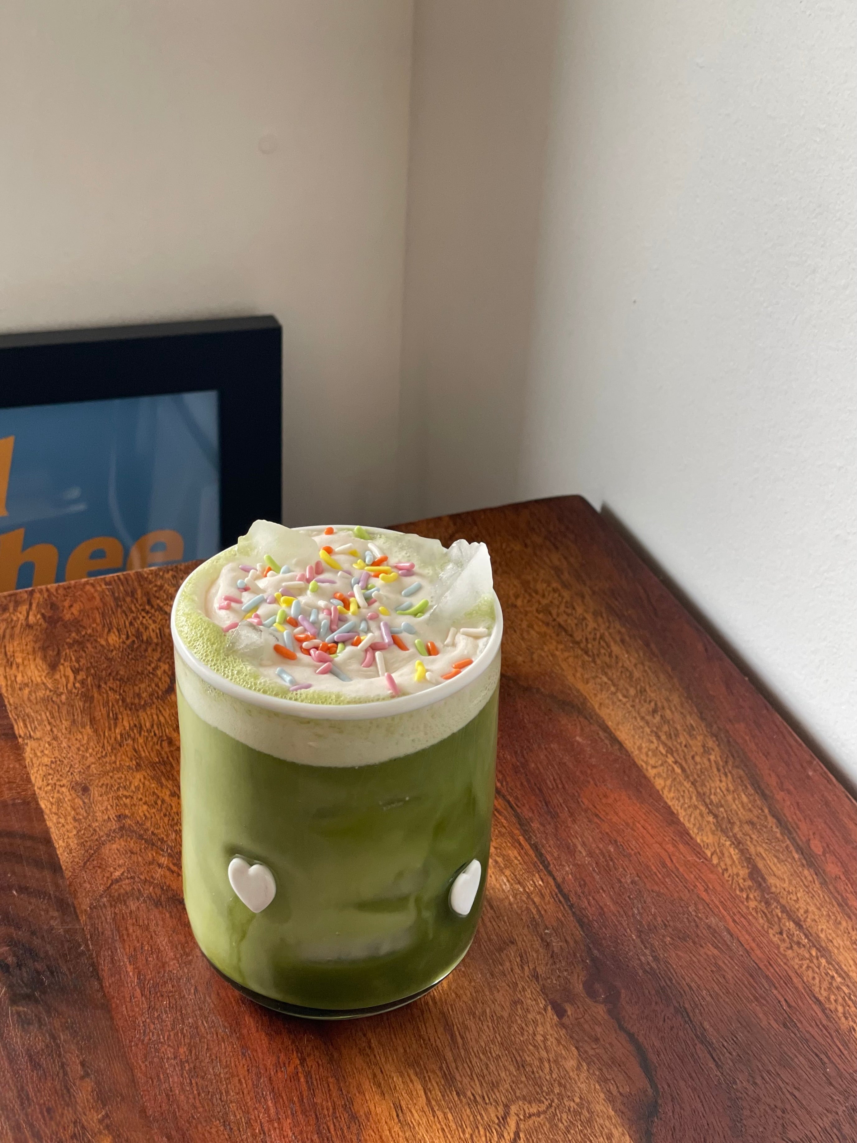 Birthday Cake Matcha Latte